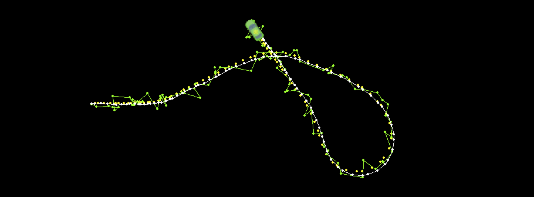 The Kalman filter simulator I developed to showcase the improvements in accuracy achieved with data fusion